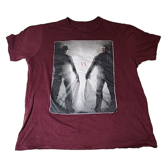 Freddy vs Jason Original Horror Movie Poster Graphic Tee T-shirt Mens‎ Medium - Picture 1 of 6